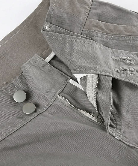 Women's High-Rise Wide-Leg Cargo Pants - Chic Fall Style & Comfort