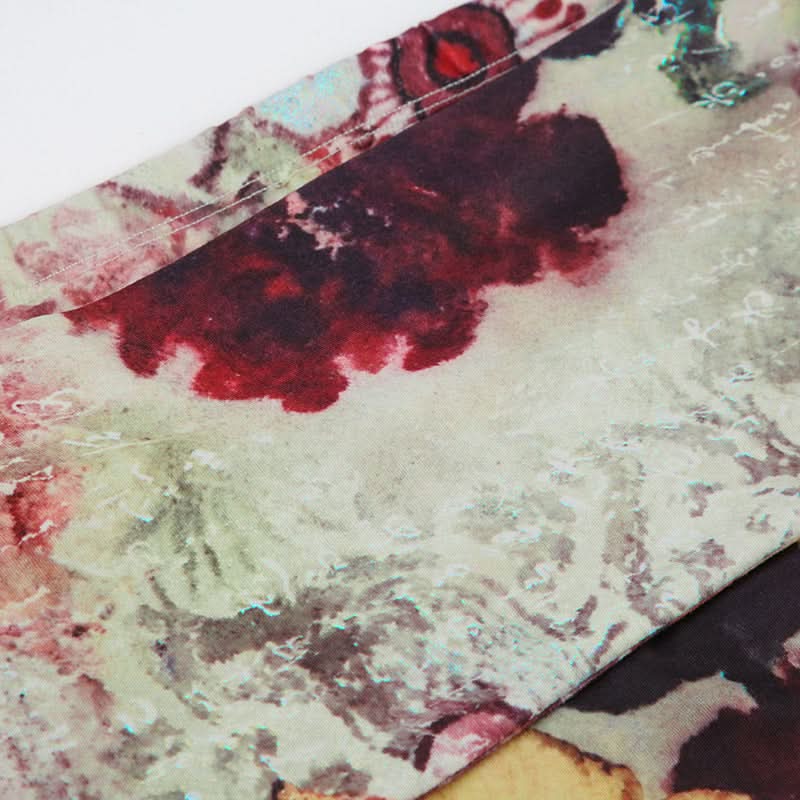 Vibrant Butterfly Art Strapless Tube Top - Chic Fall Statement Piece