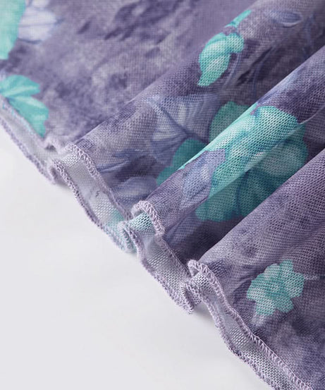 Autumn Bloom Ruffle V-Neck Top - Chic Floral Blouse for Effortless Fall Style