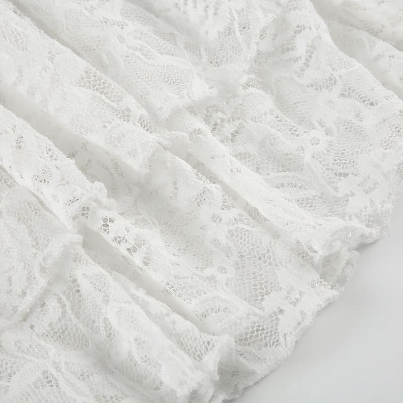 Dreamy White Lace Corset Mini Dress - Perfect for Halloween, Holiday Parties & Romantic Nights Out