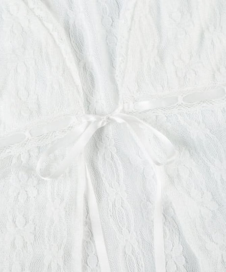 Romantic White Lace Tie-Front Top | Cap Sleeve V-Neck Blouse for Fall