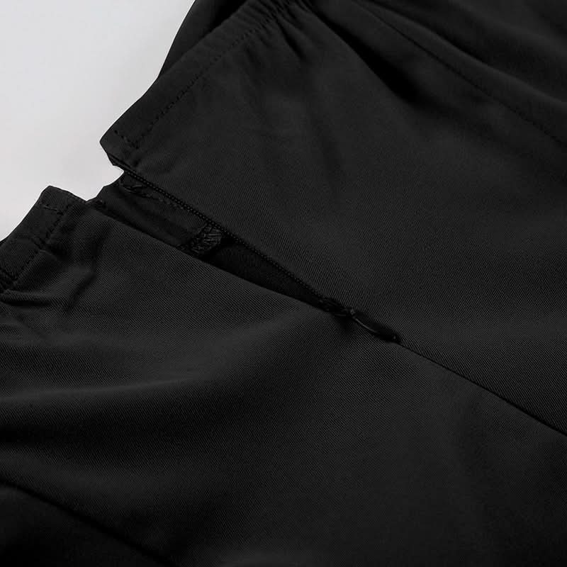 Chic Black Bustier Backless Midi Dress - Your Fall & Holiday Event Staple