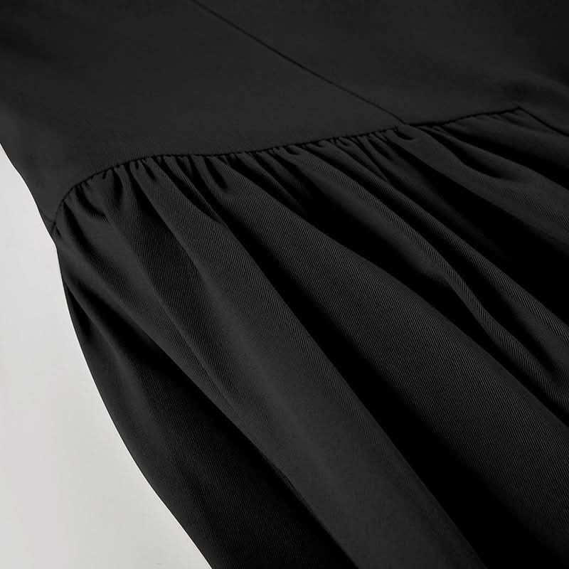 Chic Black Bustier Backless Midi Dress - Your Fall & Holiday Event Staple