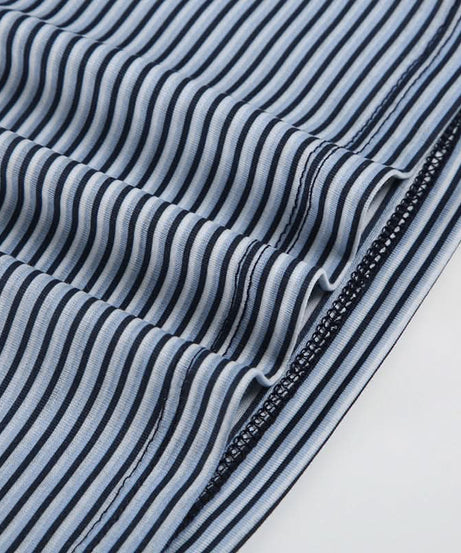 Chic Striped V-Neck Cami Top - Essential Fall Layering with Stylish Back Detail