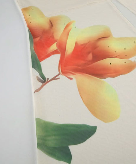 Autumn Bloom Sheer Maxi Skirt - Ruched Waist & Flowy Elegance