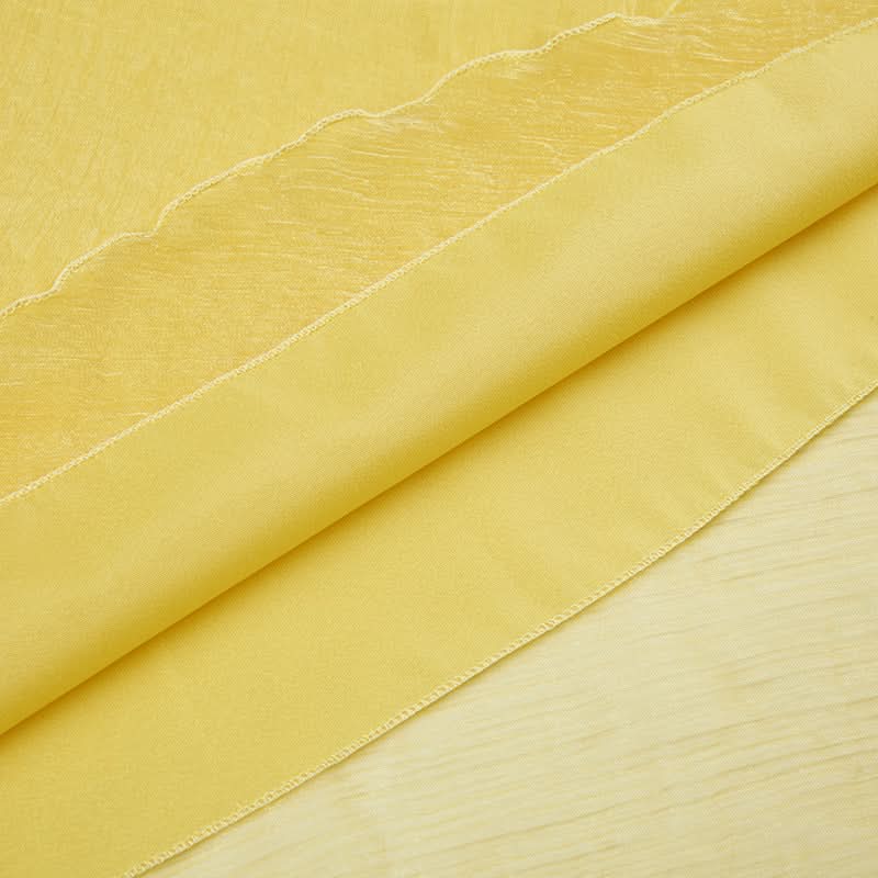 Golden Hour Glow: Effortless Yellow Chiffon Ruffle Midi Skirt – Your Versatile Fall & Resort Staple