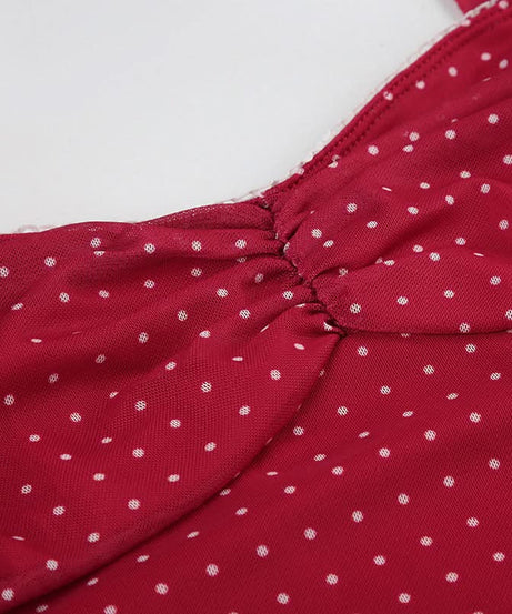 Chic Red Polka Dot Halter Mini Dress - Your Perfect Fall Party & Date Night Pick