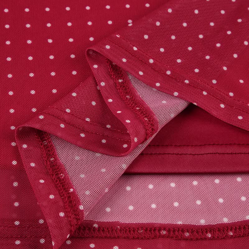 Chic Red Polka Dot Halter Mini Dress - Your Perfect Fall Party & Date Night Pick