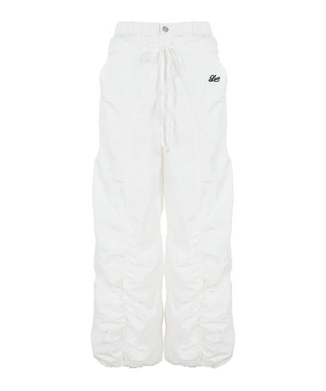 Trendy Y2K Baggy Wide Leg Pants - Women's Royal Blue Drawstring Athleisure for Fall