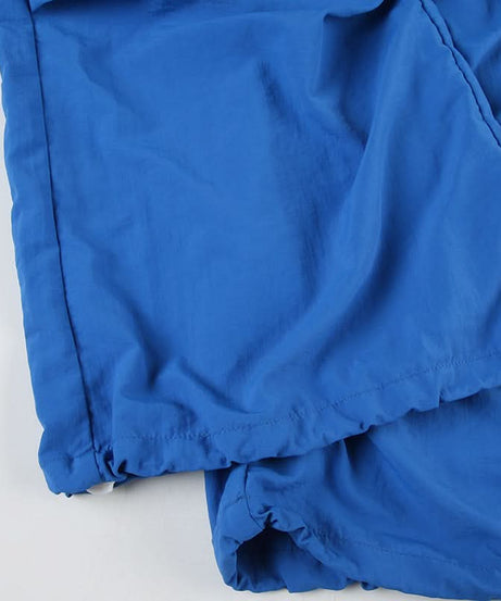 Trendy Y2K Baggy Wide Leg Pants - Women's Royal Blue Drawstring Athleisure for Fall