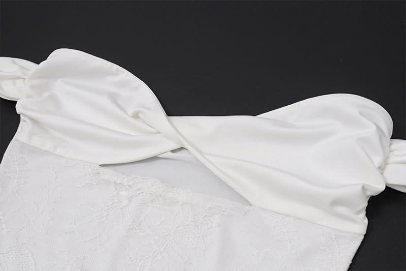 White Off-Shoulder Sweetheart Cut-Out Maxi Dress - Your Fall/Winter Vacation Essential