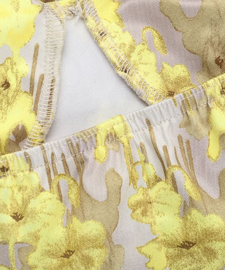 Sun-Kissed Yellow Floral Ruffle Maxi Dress | Resort & Holiday Getaway Chic