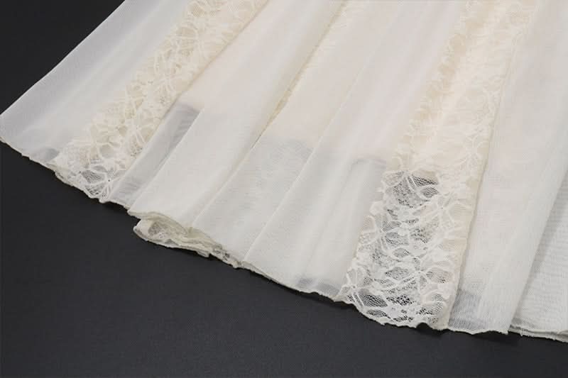 Ivory Lace Halter Mermaid Maxi Dress - Elegant Bridal & Resort Wear for Fall & Winter