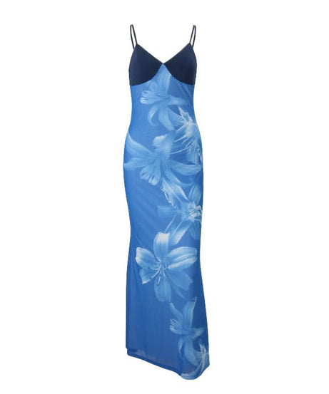 Tropical Bloom Blue Floral Cami Maxi Dress - Your Chic Winter Getaway Essential