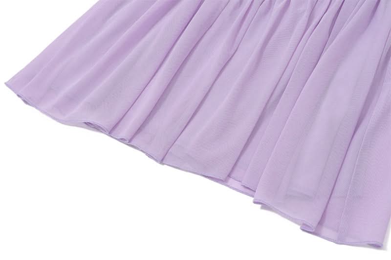 Lavender Haze Sweetheart Halter Mini Dress - Chic Sheer Panel & Backless Glam for Fall Parties