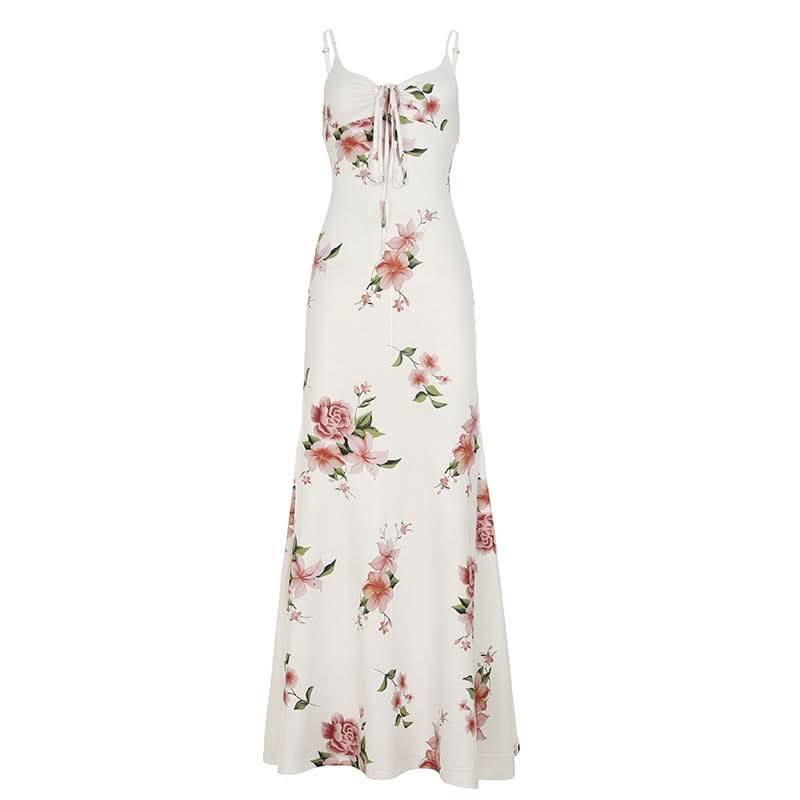 Dreamy Floral Tie-Front Maxi Dress - Your Escape to Sunshine & Effortless Style