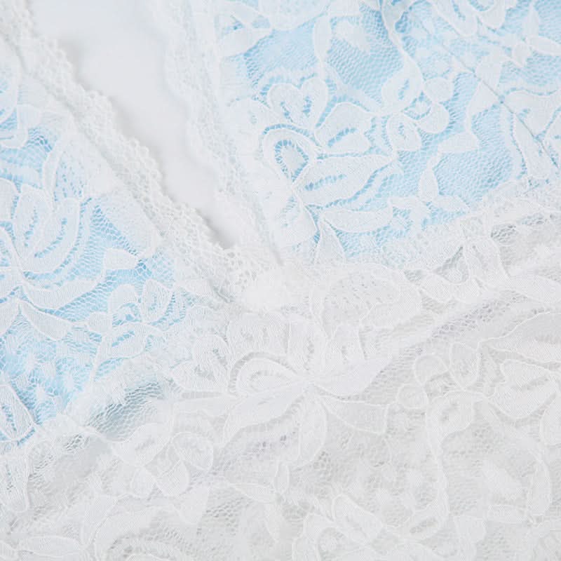 Cozy Chic: Delicate Lace Halter Bralette & Boy Shorts Set for Fall Nights In