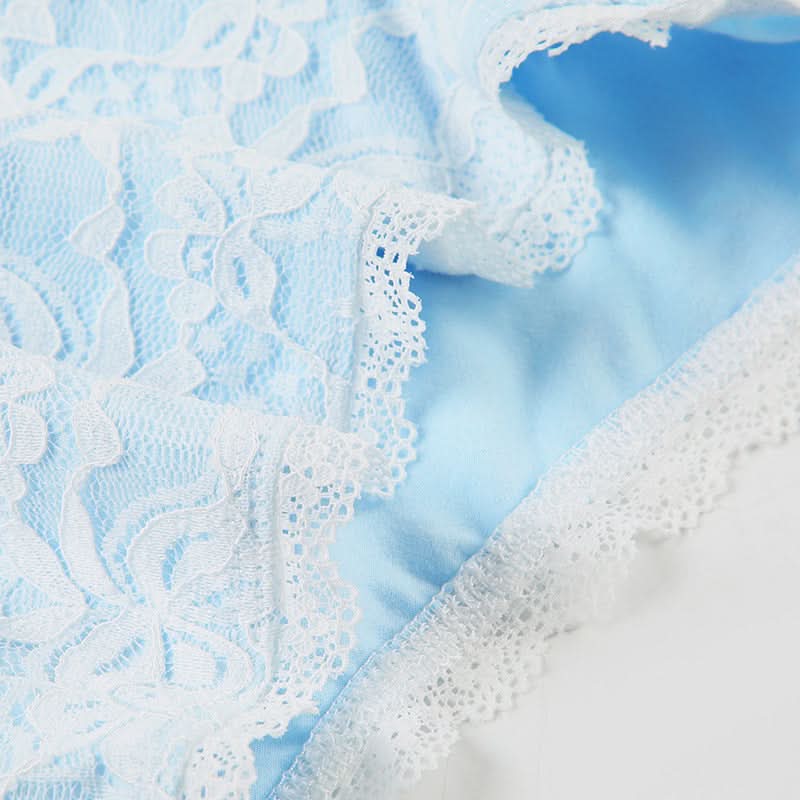 Cozy Chic: Delicate Lace Halter Bralette & Boy Shorts Set for Fall Nights In