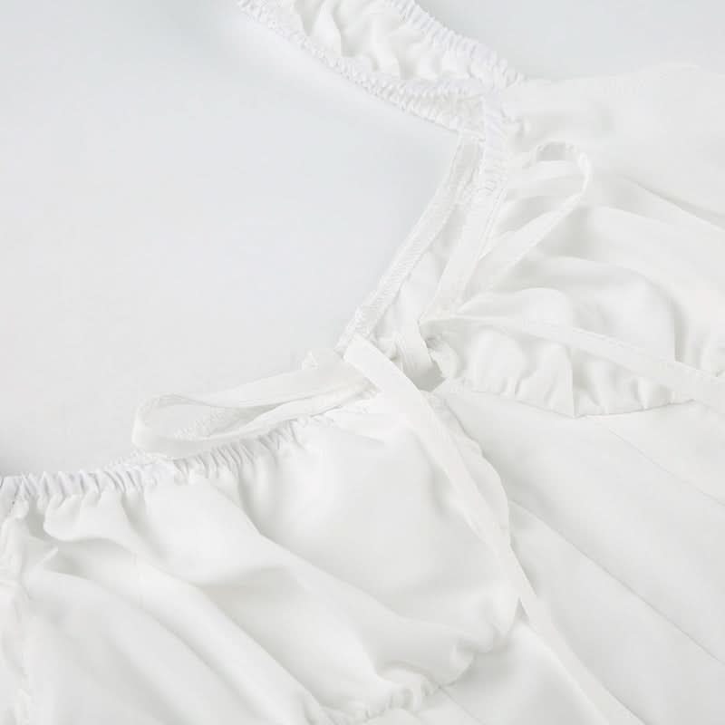 Autumn Bloom Sweetheart Peplum Blouse | Chic Puff Sleeve Tie-Front Top for Fall & Holidays