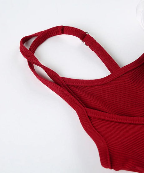 Statement Ruby Red Rose Cutout Midi Dress - Your Fall & Holiday Event Essential