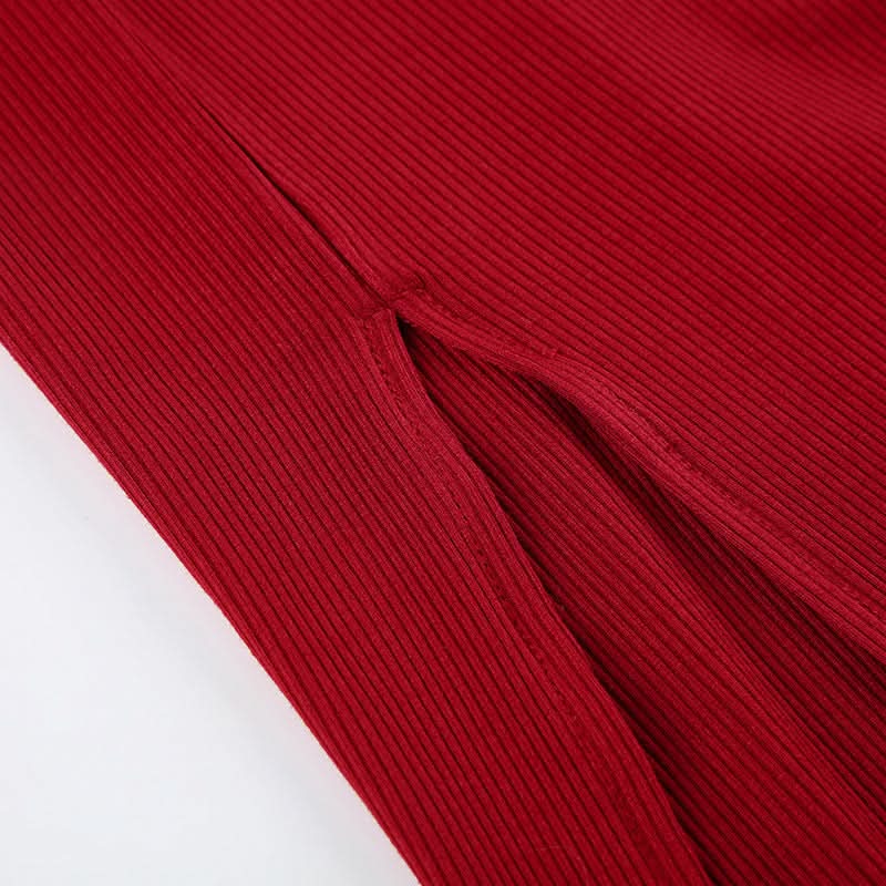 Statement Ruby Red Rose Cutout Midi Dress - Your Fall & Holiday Event Essential