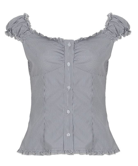 Chic Ruffled Button-Front Blouse | Versatile White Top for Fall