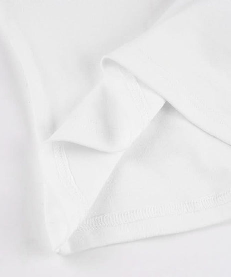 Elevated White Ruffle Collar Polo Blouse | Short Sleeve Top with Pockets - Chic & Transitional for Fall