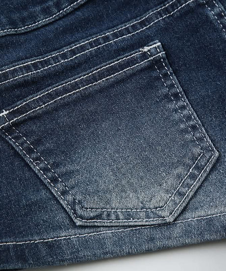 Y2K Chic High Waisted Denim Mini Shorts - Trendy Button Fly Jean Shorts for Fall