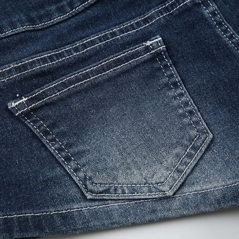 Y2K Chic High Waisted Denim Mini Shorts - Trendy Button Fly Jean Shorts for Fall