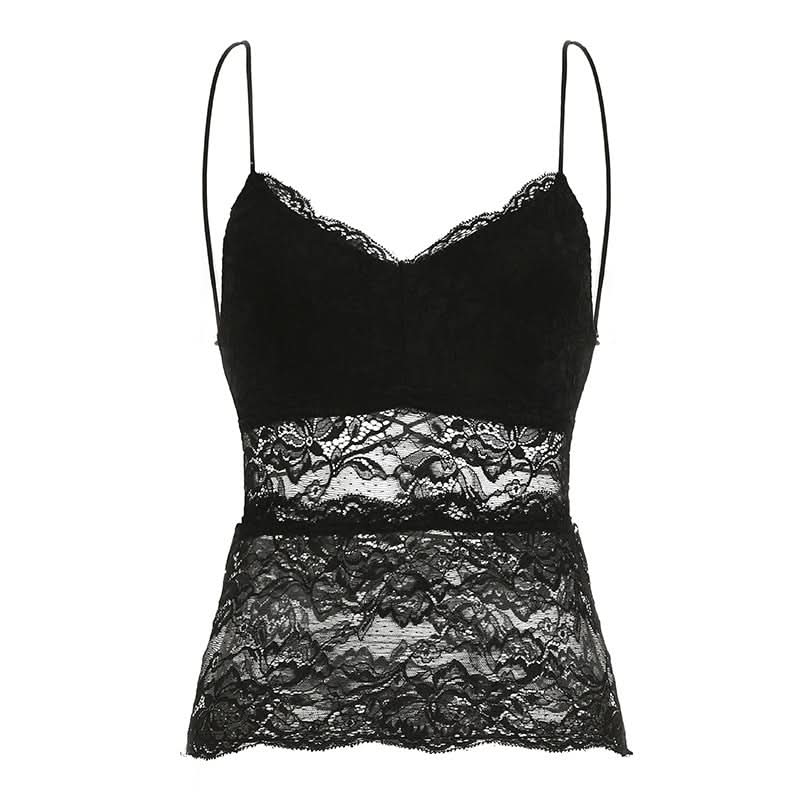 Effortless Fall Style: Black Lace V-Neck Cami Top | Perfect for Layering & Date Nights
