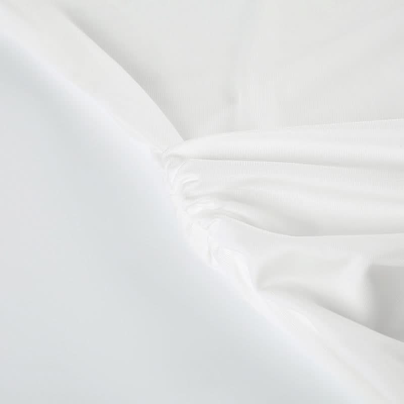 Effortless Glamour: White Ruched Halter Maxi Dress for Holiday & Evening Soirees