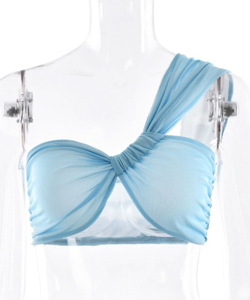 Oasis Azure One-Shoulder Maxi Skirt Set - Your Chic Fall/Winter Getaway Essential