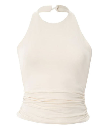 Flattering Ruched Halter Top - Your Essential Fall & Holiday Staple