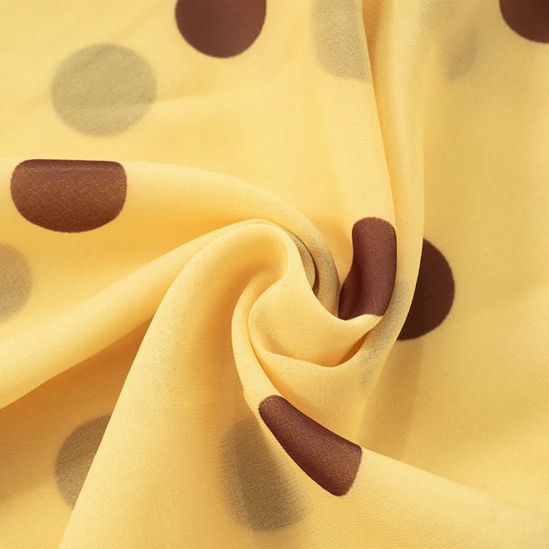 Polka Dot Chic: Ruched Tube Top & Sheer Cut-Out Maxi Dress for Your Fall Getaway