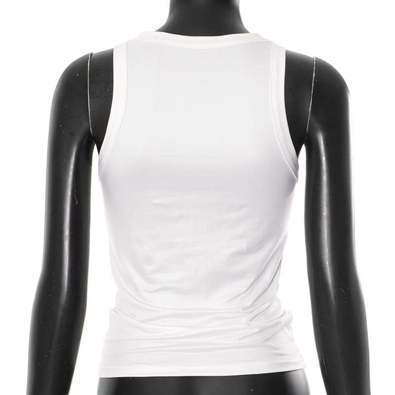 Sassy Burger Babe Tank Top - White Graphic for Fun Fall Fashion