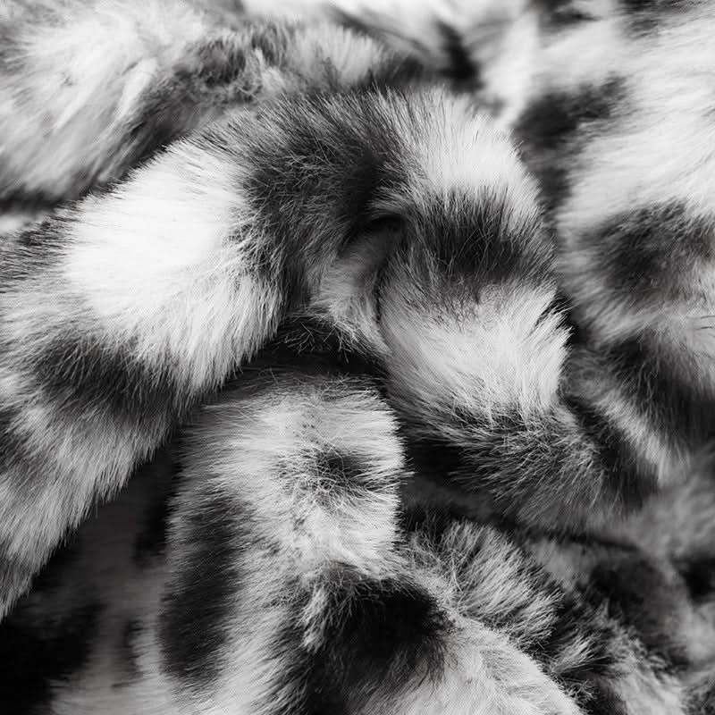 Fierce & Fluffy Leopard Print Halter Crop Top & Drawstring Shorts Set - Your Wild Side Awaits This Fall!