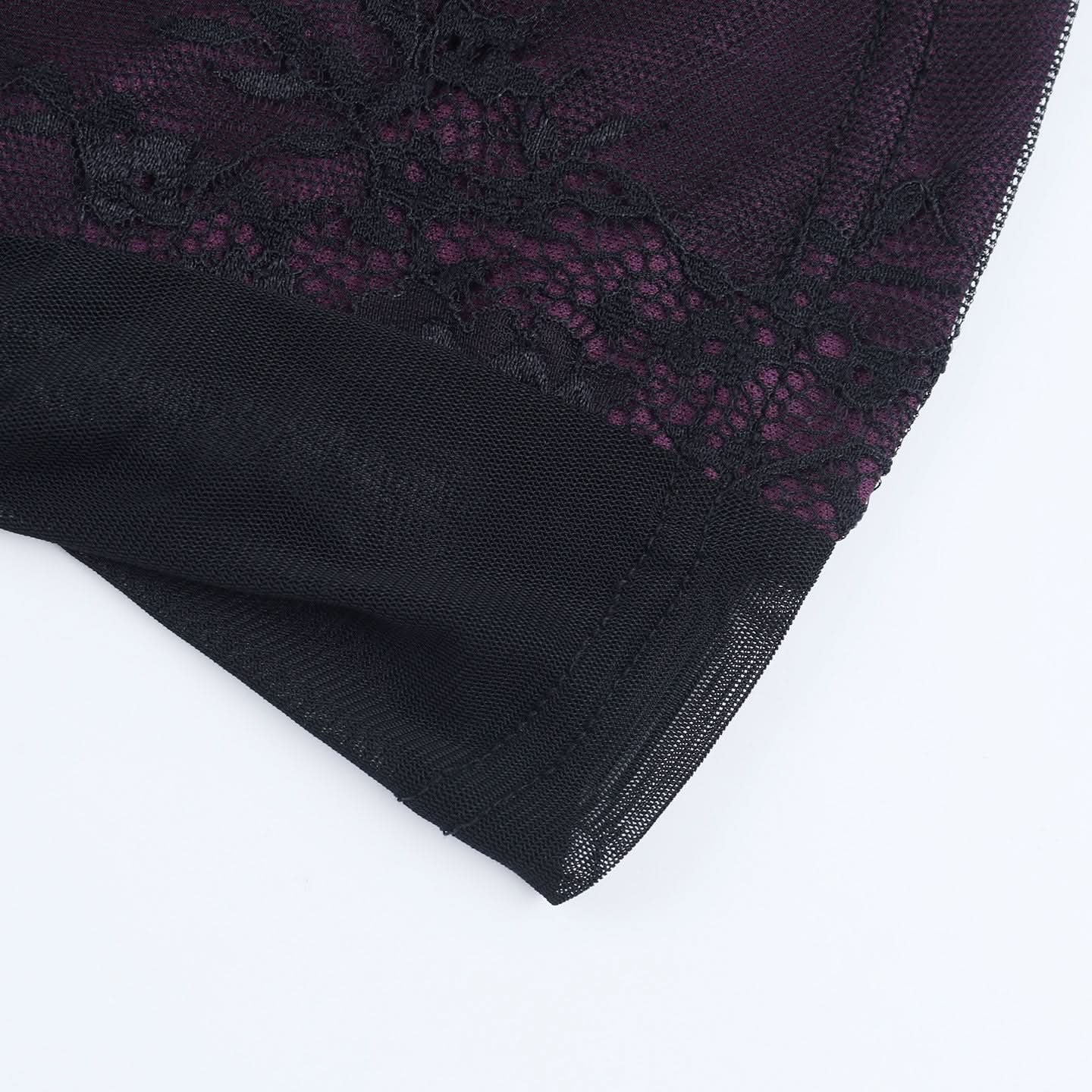 Hauntingly Chic Purple Lace Corset Cami Top - Gothic Romance & Spooky Season Style