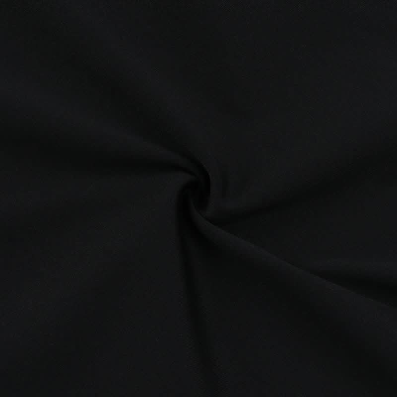 Fall & Holiday Statement: Asymmetrical Black Maxi Dress with 3D Floral Appliqué & High Slit