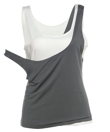 Chic Asymmetrical Layered Nursing Tank Top | Effortless Fall Style & Comfort