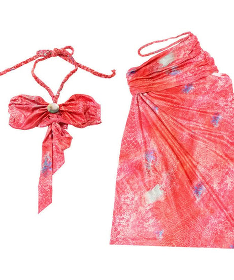 Tropical Serpent Print Halter Maxi Set - Your Fall Getaway Essential