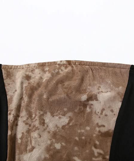 Autumn Edge Distressed Ruffle Corset Top | Fairy Grunge Chic & Versatile Tie Detail