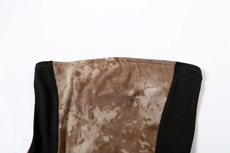 Autumn Edge Distressed Ruffle Corset Top | Fairy Grunge Chic & Versatile Tie Detail