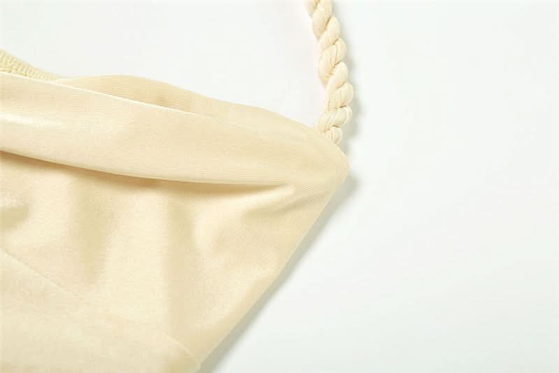 Enchanting Siren Shell Halter Mini Dress - Your Fall Party & Resort Escape Must-Have