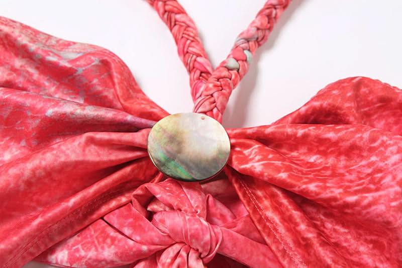 Tropical Serpent Print Halter Maxi Set - Your Fall Getaway Essential