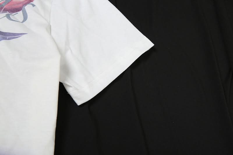 Fall Bloom Oversized Off-Shoulder Tee | Chic Abstract Floral Graphic Top