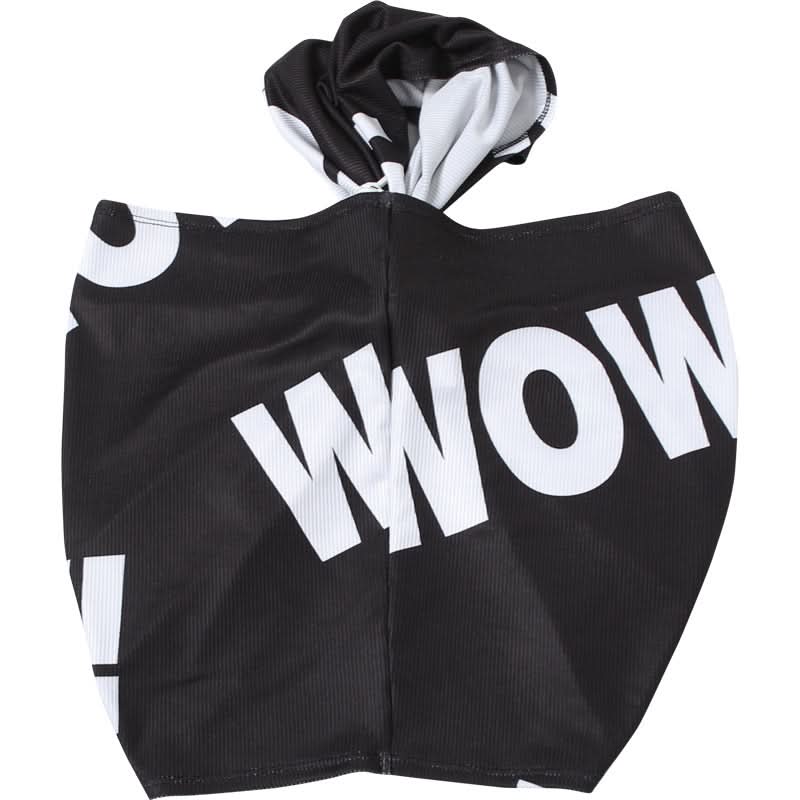 Effortless Edge: Black & White Twist-Front Halter Crop Top | American Fall Street Style