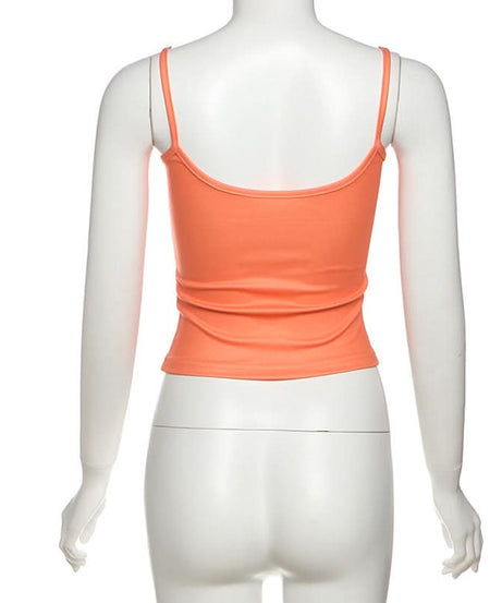 Y2K Graphic Diva Cropped Cami Top – Edgy Fall Street Style Essential