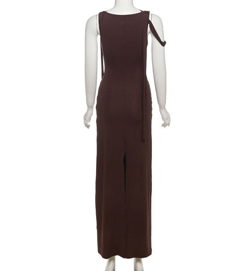 Autumn Allure: Luxe Lace Patchwork Ruched Maxi Dress - Elegant Bodycon for Fall Evenings
