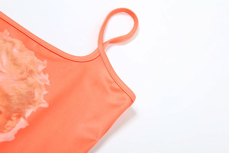 Y2K Graphic Diva Cropped Cami Top – Edgy Fall Street Style Essential