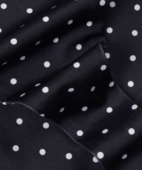 Chic Polka Dot Halter Bikini Set with Ruffled Trim – Vintage-Inspired Tie-Side Swimwear for Your Next Tropical Getaway